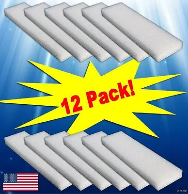 $12.99 • Buy 12 Foam Filter Pads For Fluval 204 205 206 304 305 306 Canister Filters