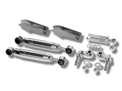 Pete & Jakes #1064C  Complete Hot Rod Shock Kit Model A 1932 Ford Chrome Shocks • $193.95