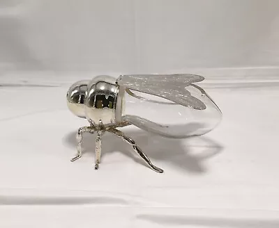 Vintage Honey Bee Pot With Spoon Dipper Godinger Silver Art Company England • $75