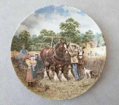 Wedgwood Life On The Farm Collectors Plate Issue 4 Binding The Corn John Chapman • £10.99