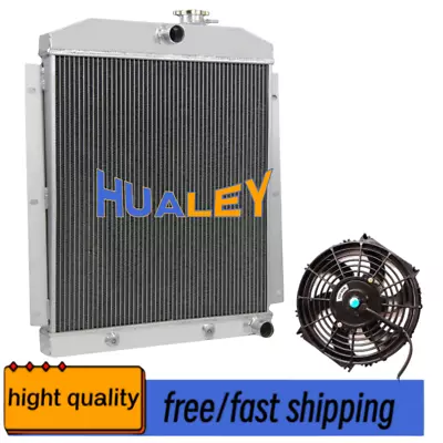 FOR 1947-1954 CHEVY 3100/3600/3800 TRUCK PICKUP L6 AT/MT Aluminum Radiator+Fan • $264