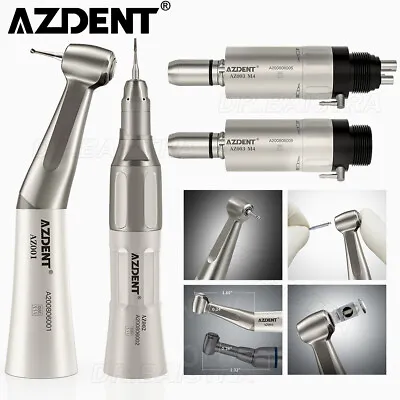 AZDENT Dental Slow Low Speed Handpiece Straight Contra Angle Air Motor 4/2H • $37.29