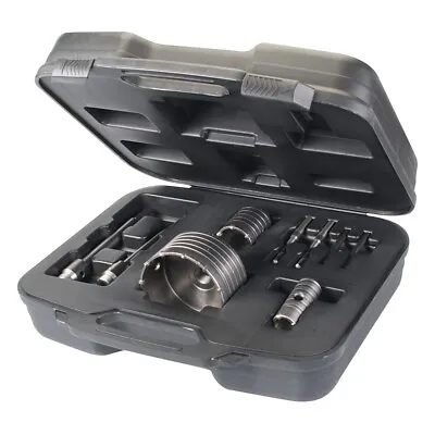 £21.24 • Buy 30, 50 & 110mm Tct Core Drill Kit 9pce 633523 Silverline - 365