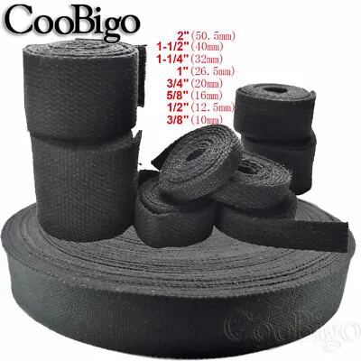 3/8  ~ 2  Cotton Webbing Canvas Tape Strap Belt Backpack Sewing Craft • $2.34