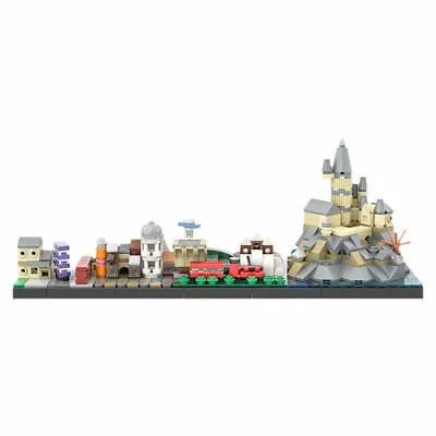 MOC The Journey To Hօgwarts Skyline Architecture Building Blocks 415 PCS Bricks • $51.69