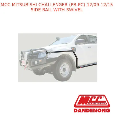 $450 • Buy Mcc Bullbar Side Rail W/swivel-fits Mitsubishi Challenger Pb-pc(12/9-12/15)black