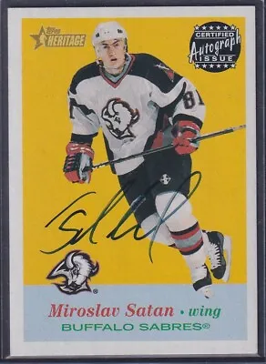 MIROSLAV SATAN - 2000 Certified Autograph Issue #A-MS • $25