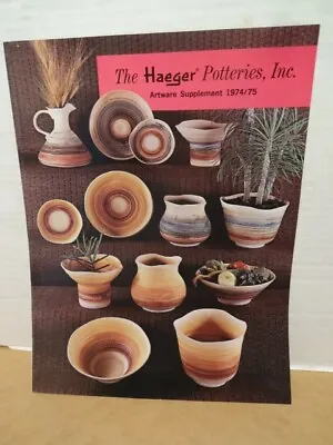 Haeger Potteries 1974 - 75 Artware Supplement Pottery Catalog 10 Pages • $10.15