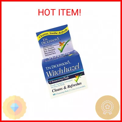 T.N. Dickinson's Witch Hazel Cleansing Pads 60 Count • $6.34