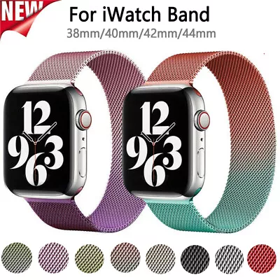 $9.81 • Buy Milanese Loop Band Iwatch Strap For Apple Watch Series 8 7 6 5 49/41/42/44/45mm