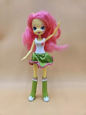 My Little Pony Equestria Girls FLUTTERSHY 2014 Doll White Top Green Skirt Rare • $29.99