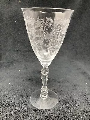 Fostoria Chintz Water Goblet • $18