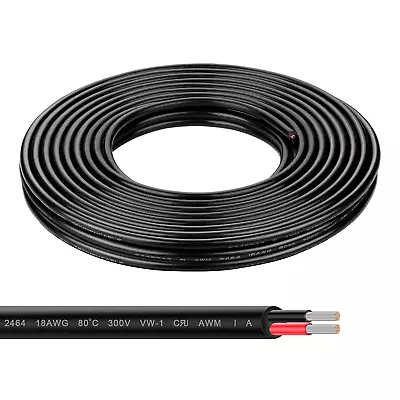 18 Gauge 2 Conductor Electrical Wire 30FT Stranded Tinned Copper Wire Flexible • $26.94
