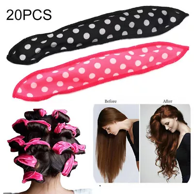 20Pcs Soft Sleep Hair Rollers No Heat Hair Foam Magic Hair Curlers Benders New • £10.49
