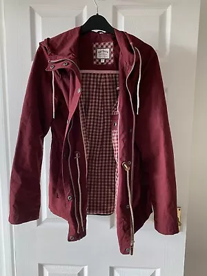 Fat Face Coat/jacket Bordeaux Burgundy Size 12 • £9.99