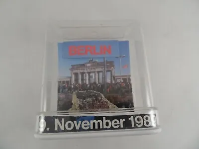 Vintage 1989 Painted Piece Of BERLIN WALL Cold War Memorabilia  • £28.38
