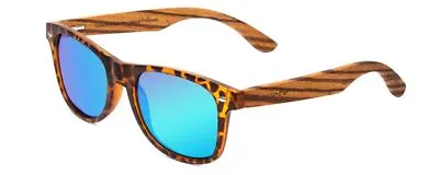 $39.95 • Buy Coyote Wood Classic Polarized Sunglasses Black Orange Tortoise/Green Mirror 52mm