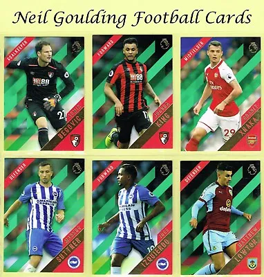 Topps PREMIER GOLD 2017-2018 ☆ GREEN PARALLEL ☆ Football Cards #1 To #75 • £0.99