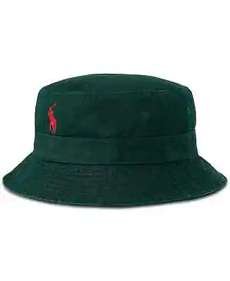 NWT Polo Ralph Lauren All Over Pony Bucket Hat~GREEN~ SZ L/XL • $11.50