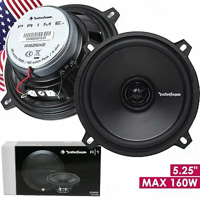 Rockford Fosgate Prime R1525X2 160W 5.25  2-Way Coaxial Car Speakers - 1 Pair • $69.99