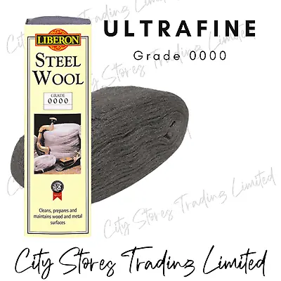 Liberon Steel Wire Wool  Grade 0000 Ultrafine  Surface Prep High Quality (0172) • £13.11
