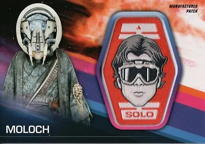 Solo A Star Wars Story Moloch ‘Han Solo’ Manufactured Patch Card MP-MH • £12.49