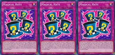 Magical Hats X 3 YUGIOH LDK2-ENY36 - Unlimited • $1.50