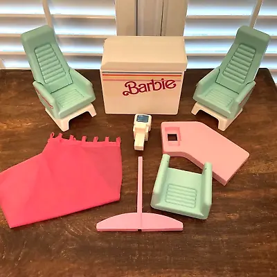 1989 Vintage Barbie FLIGHT TIME PLAYSET 2081 Replacement Parts Lot - Chairs Cart • $29.99