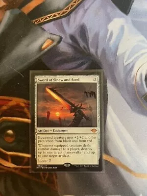 MTG Sword Of Sinew And Steel Modern Horizons 228/254 Regular Mythic NM • $9.99