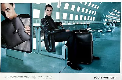 2001 LOUIS VUITTON Ready-to-Wear Shoes & Leather Goods Original PRINT AD • $10.50