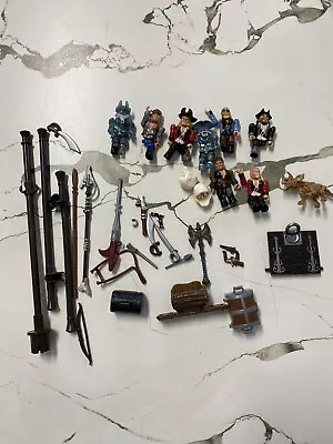 Mega Bloks Pirates Of The Caribbean Figures Lot + Accessories Mixed • $47.28