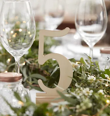 £17.99 • Buy Table Numbers For A Wedding Wooden 1-12 Numbers Wedding Decor