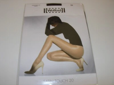 £15 • Buy Wolford Satin Touch 20 Sheer Tights / Pantyhose (Black; Medium)