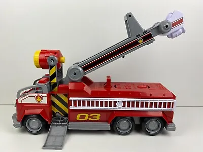 Paw Patrol Fire Truck Marshall’s Transforming Movie City With Extending Ladder • $39.97