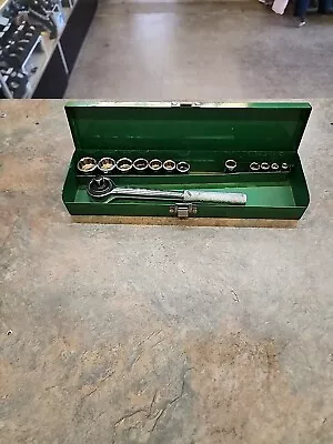 Vintage 12pc Sears Socket Set W/ Ratchet (12 PC In This Set) • $17