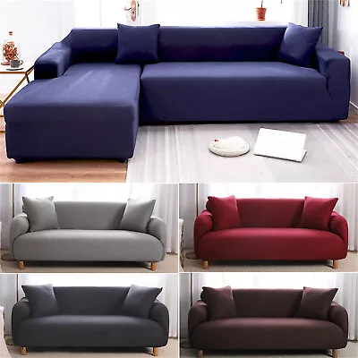 $5 • Buy 1 2 3 Seater Stretch Printed Slipcover Sofa Covers Chair Couch Cover Protector U