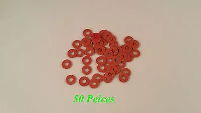 50 Pieces Motherboard Fiber Washer Insulator For M3 6/32 Or Kadee 208 Red Color • $3.95