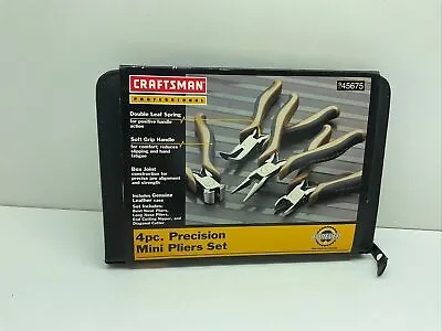 Vintage Craftsman 4 Pc. Precision Mini Pliers Set 9-45675. P12 • $55