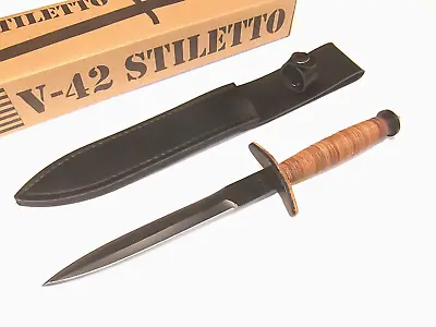 $34.25 • Buy BudK BK2140 V-42 STILETTO Dagger Fixed Blade Knife 12 1/4  Overall China NEW!