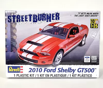 Revell Street Burner 2010 Ford Shelby Gt500 Model Kit 1:25 New Red White Mustang • $34.99