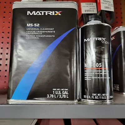 Matrix Ms-52 Universal Clearcoat Gallon Kit Includes Normal Hardener • $163.95