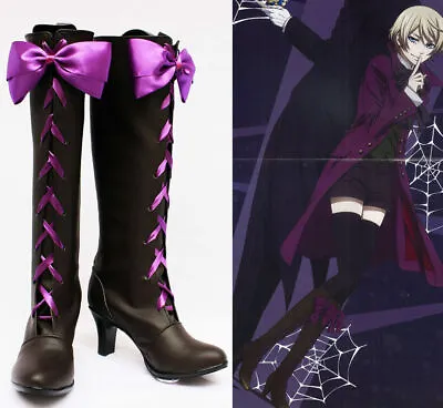 Black Butler Alois Trancy Cosplay Shoes Costume Shoes Boots Boots Costume New • $65.72