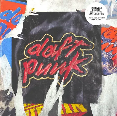 Daft Punk Homework Remixes Limited Edition 140 Gram Double Vinyl LP NEW • $26.99