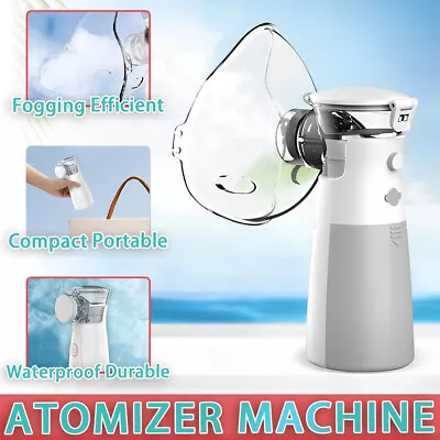 Portable Mini Atomizer Machine Ultrasonic USB Rechargeable Inhaler Kids Adult • $30.99