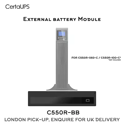 £999 • Buy New Certa UPS External Battery Module C550R-BB For C550R-060-C / C550R-100-C 45A