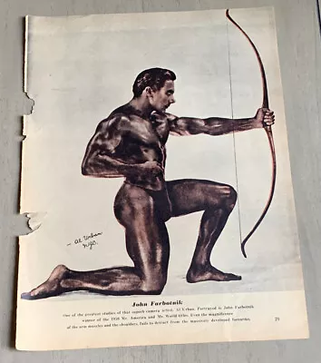 John Farbotnik 1950 Mr. America Amazing Color Photo From Muscle Power Magazine • $9.99