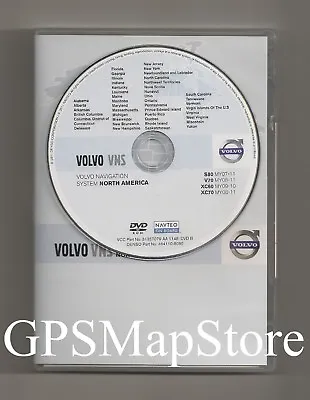 2009 2010 Volvo S80 V70 XC60 XC70 Navigation DVD West U.S CAN Map V2012 Update • $110