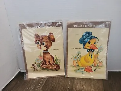1976 Vintage The Meyercord Co. Decal Transfer New Nursery Rhymes Lot Of 2  • $11.99