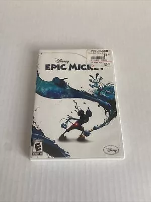 Disney Epic Mickey (Nintendo Wii 2006) Complete CIB With Manual  • $10.85