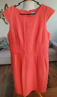$9.99 • Buy ASOS Coral Linen Blend Dress - 12 - As New Condition